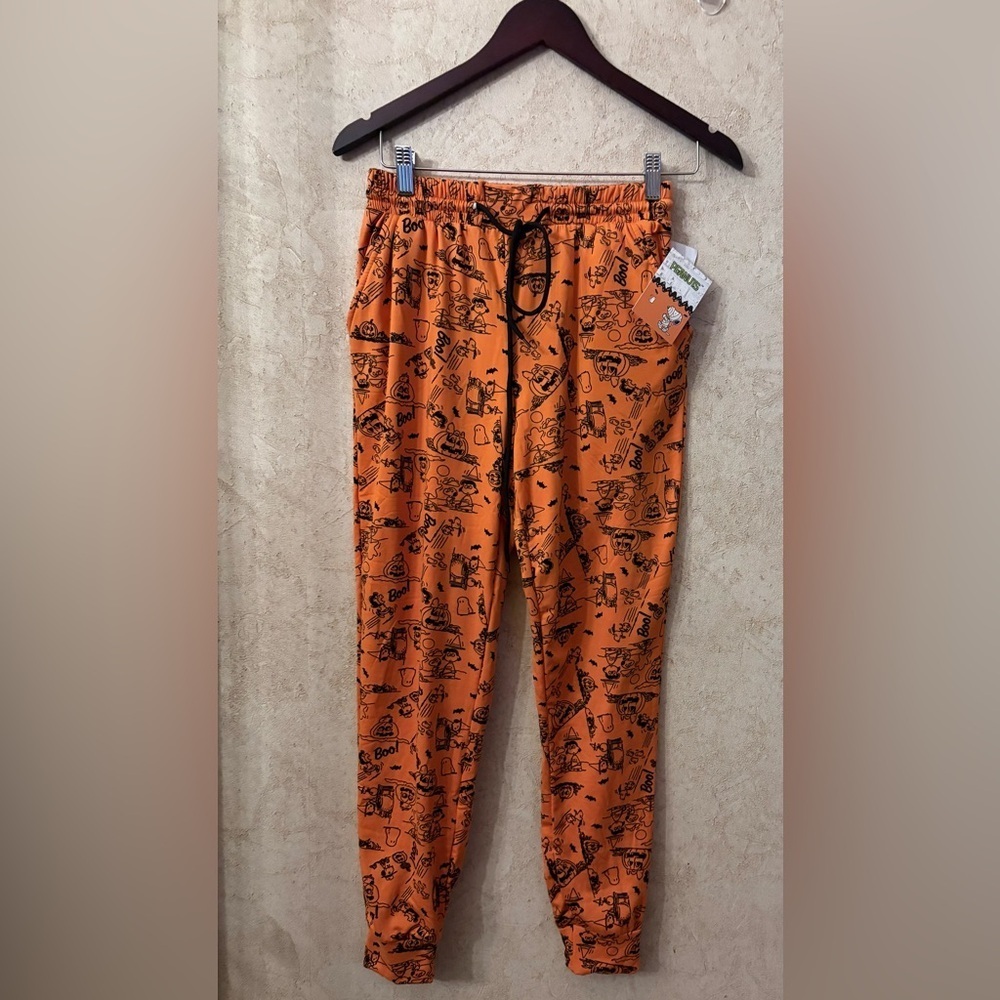 Peanuts Orange HalloweenGraphic Sweatpants